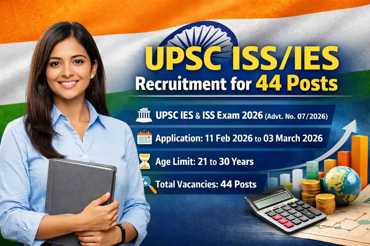 UPSC IES/ISS Exam 2026 Apply Online for 44 Vacancies | Advt 07/2026