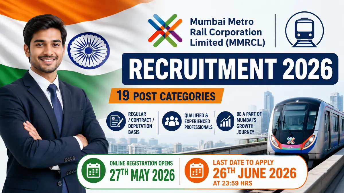 MMRCL Recruitment 2026 Apply Online for 19 Post Categories Before 26 June